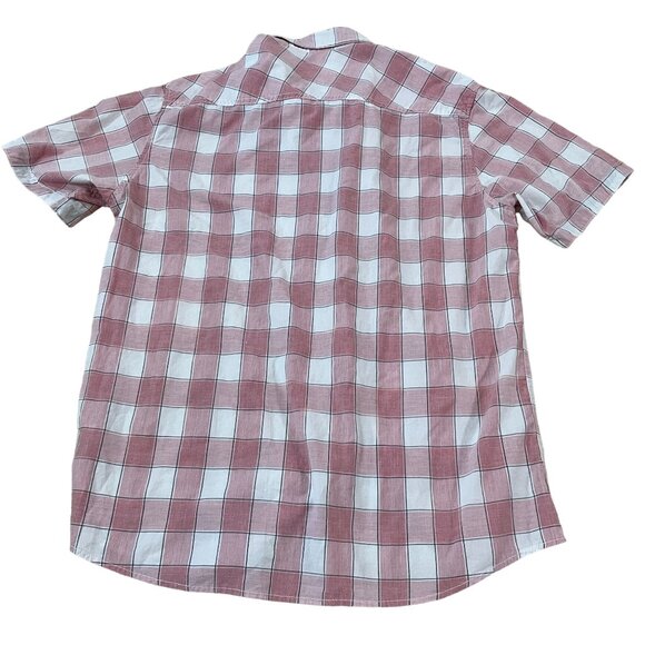 Colours Alexander Julian Shirt Men's Sixe XL Short Sleeve Plaid Pink & White - Picture 5 of 5